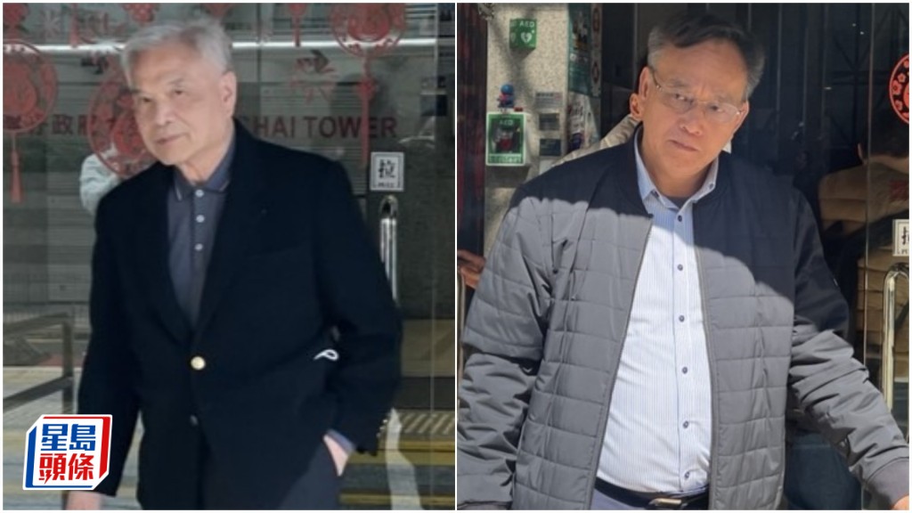 左起被告王光榮與程振明。資料圖片