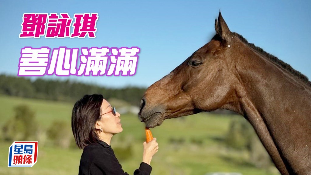 馬主鄧詠琪探望「魅力知友」。