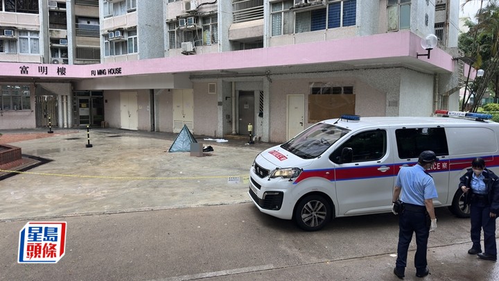 華明邨女子墮樓死亡。梁國峰攝