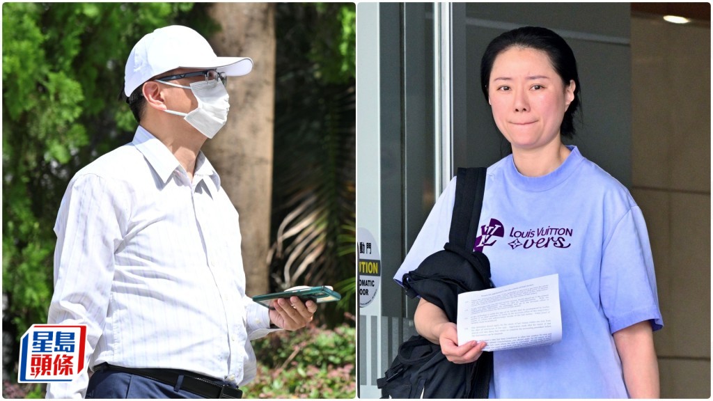 兩被告左起助理校長孔少丹及學生家長蔡鈺。蘇正謙攝