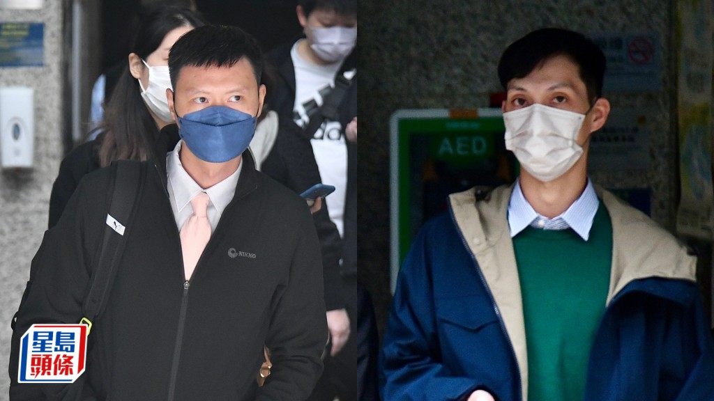 被告楊敬倫（左）及張銳明（右）。資料圖片