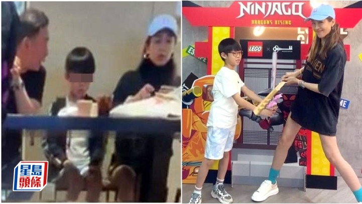 陳敏之搭枱食快餐好親民 溫馨家庭日大公開 。