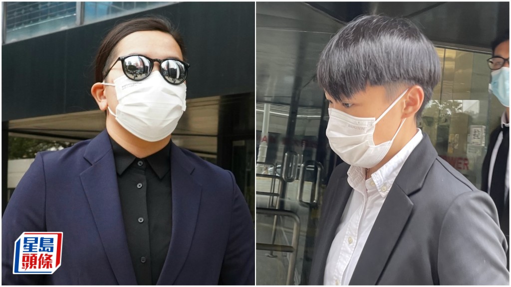 左起龐雋詩和尹栢詩不服定罪與判刑提出上訴。下月7日先處理龐的保釋申請。資料圖片