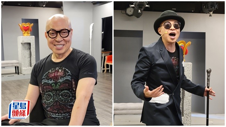 詹瑞文為舞台劇《即興之王》排練,他更為該劇剃光頭,又唱又跳!