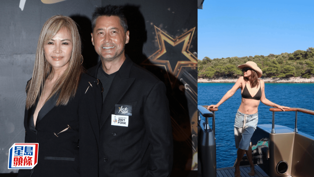 王敏德老婆索爆！58歲名模馬詩慧坐豪華遊艇歎世界  穿黑色比堅尼晒極致性感