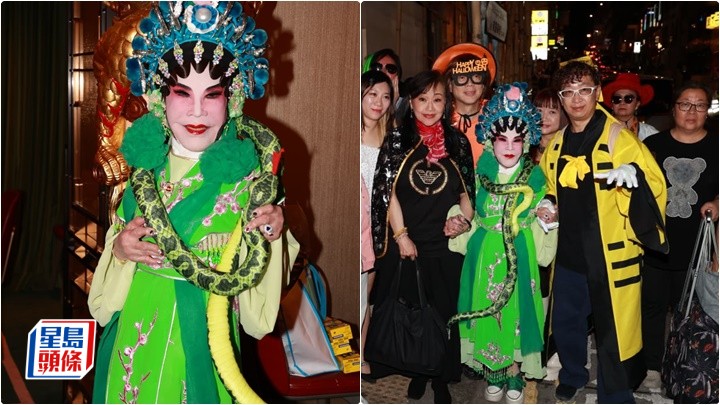 黃夏蕙青蛇Look落蘭桂坊過萬聖節  將取回胡百全遺產:想興建老人院和佛廟