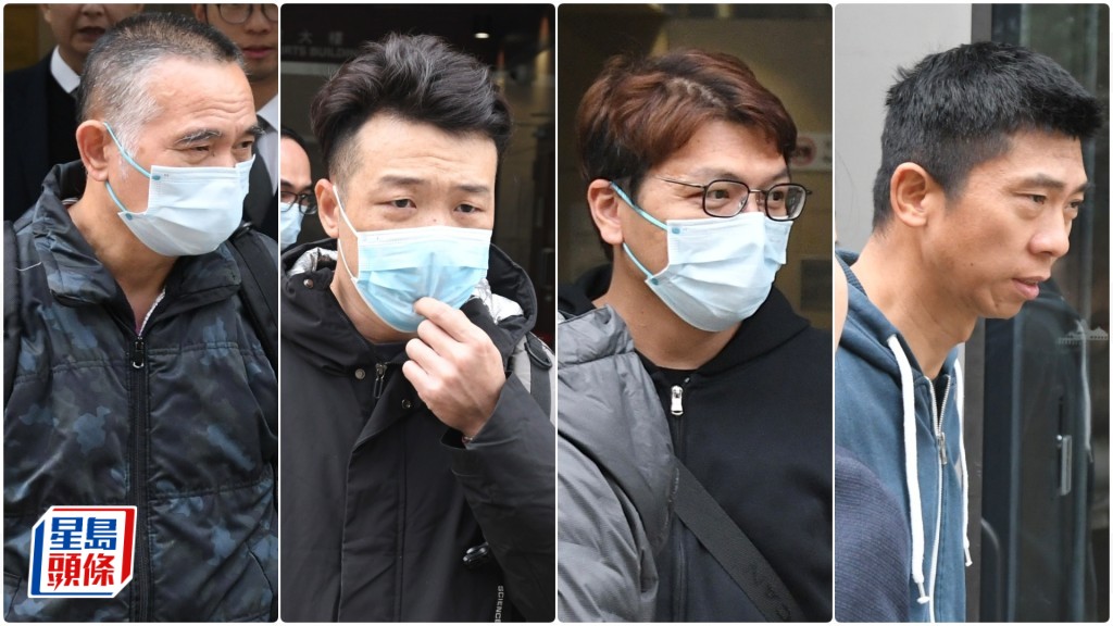 左起被告歐西慶、李偉康、黃傑瑜與林壯復。何君健攝