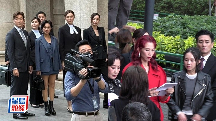 风华背后｜蔡少芬中环拍外景紧张背对白  王丹妮律师造型初曝光与前夫黄宗泽对簿公堂