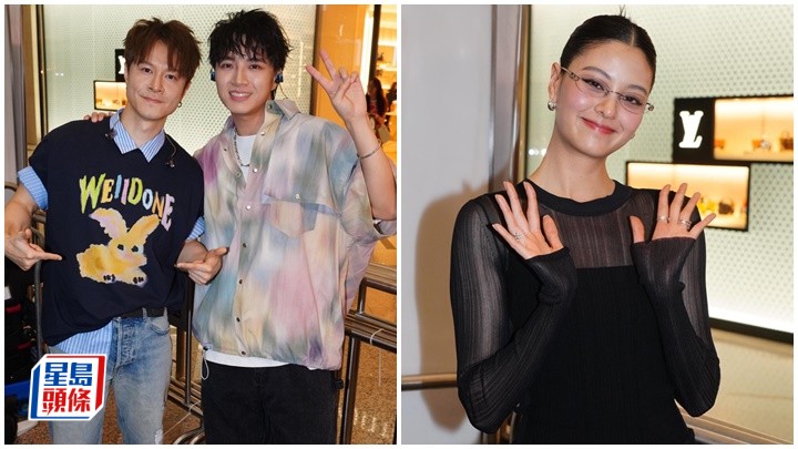 陳健安與6年網友藍奕持成同門  恭喜鄭欣宜復出望繼續出好歌  Amy Lo讚新師弟夠sweet有叉電感覺