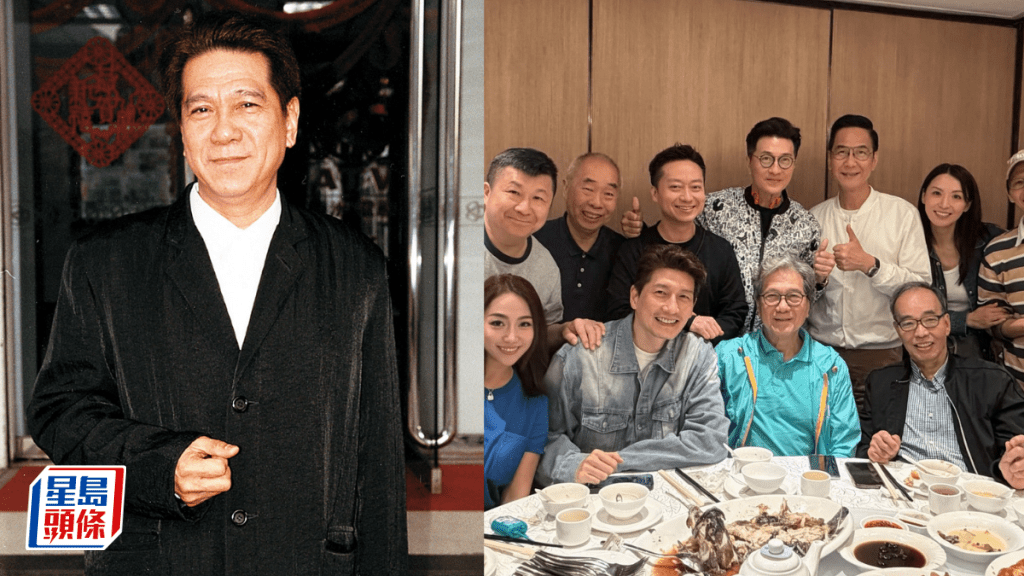 85歲何守信面色紅潤現身  一頭銀髮出鏡依然精靈  昔日亞視一哥同框更顯蒼老疲態畢露