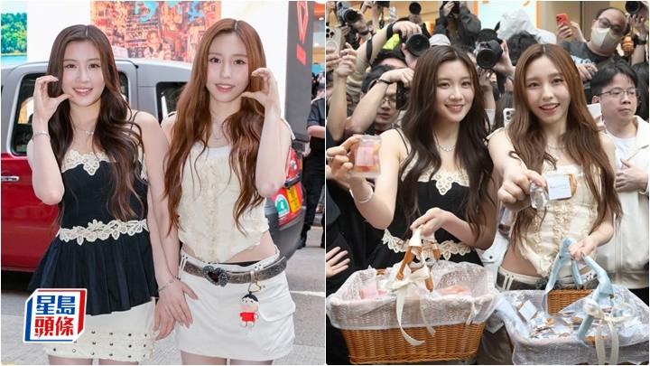 Candy、Ivy So快閃旺角大派「蝴蝶酥」 獨欠隊長Gao未單飛出歌：應該明年