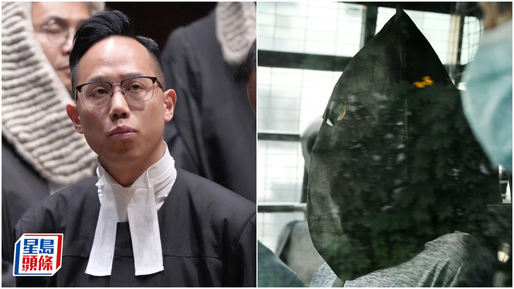 被告李政達(右)涉持刀企圖襲擊裁判官王證瑜(左)。資料圖片