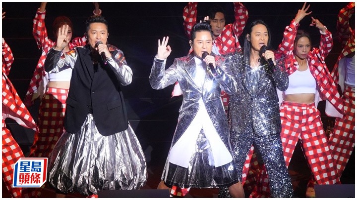 草蜢上周六(25日)於澳門舉行《草蜢金夜狂熱音樂會》。