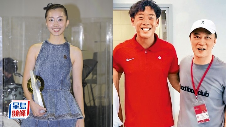 康堤首度認愛網球一哥黃澤林 男友外地比賽靠重溫慶祝奪金獎。