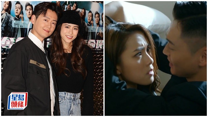 張振朗指今晚播出與劉穎鏇在預告片中的強吻戲。