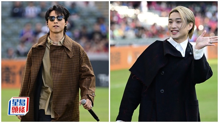 繼姜濤和Anson Lo後，今次到AK同Jer接力在大球場唱歌。