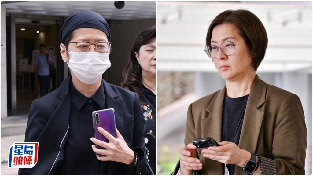 周莉莉（左）與周蕙蕙（右）姊妹對簿公堂。蘇正謙攝