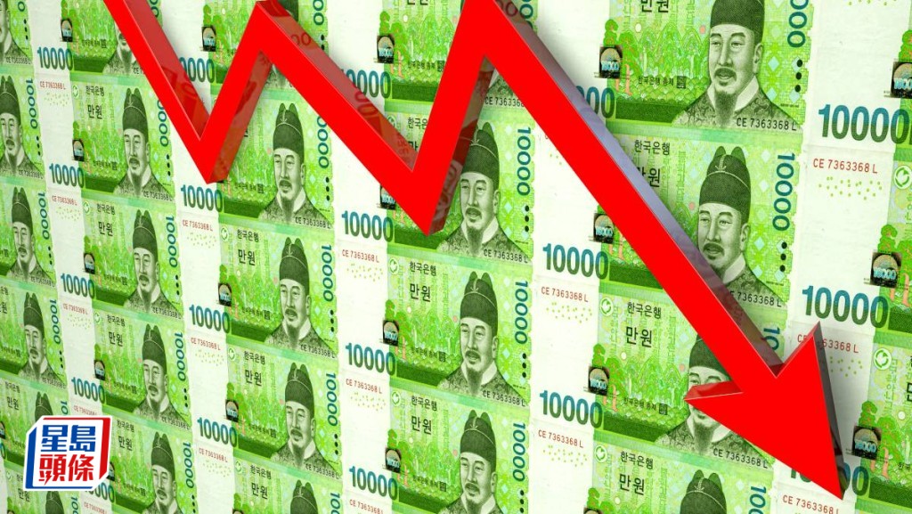 韩元逼近09年海啸以来最低 财长称「高度警戒」汇市 外资沽股及中东冲突加剧动荡