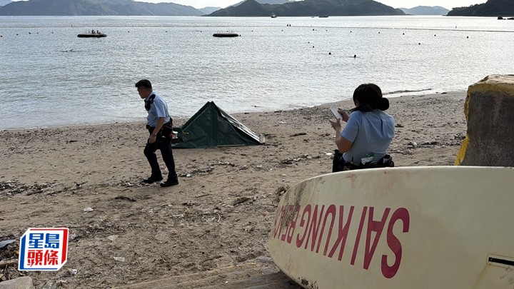 女泳客當場不治。梁國峰攝