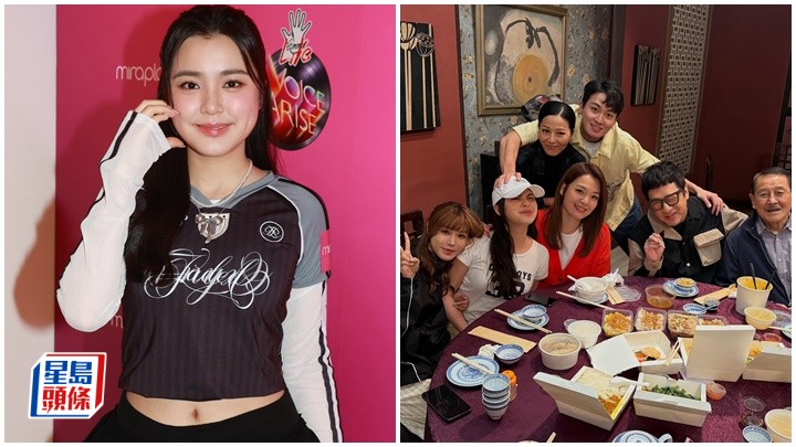  將離港到美國升學的姚焯菲(Chantel）今日（9日）到尖沙咀出席活動。