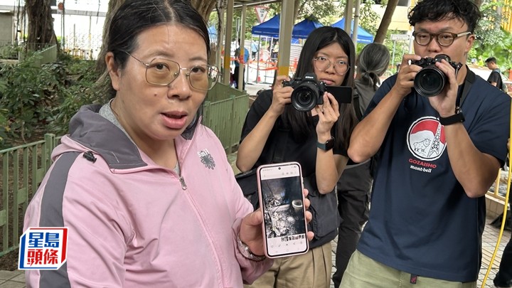 宏泰閣9樓戶朱女士展示屋內財物化為烏有。蔡楚輝攝