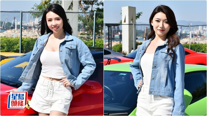 第35屆亞洲小姐競選全球大賽香港選區16位佳麗，今日在尖沙咀與10多輛超跑列陣進行拍攝工作。