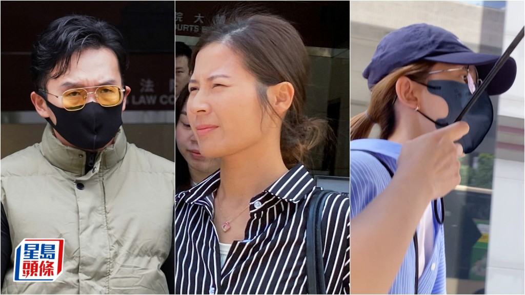 左起鍾家杰、陸嘉殷與周詠彤連同公司OUT-FO LIMITED將與控方商討認罪協商。資料圖片/雷璟怡攝