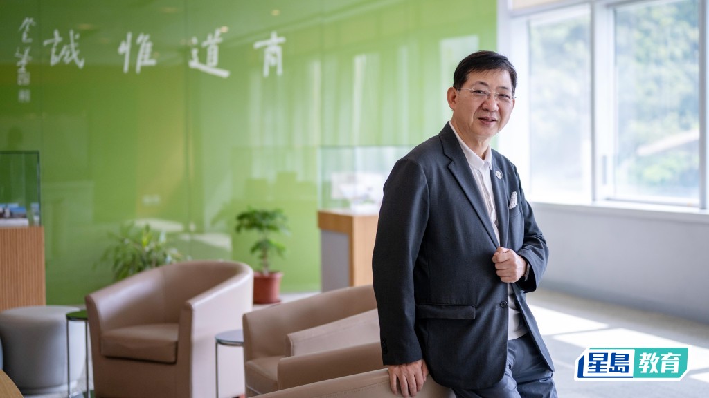何順文形容北部都會區大學城是建立屬於本港的教育模式的「世紀機會」。蘇正謙攝