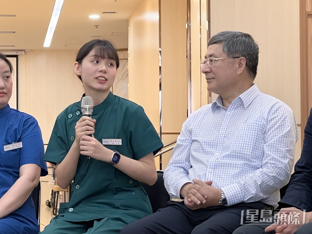 有年輕人願意進修發展護理業。郭詠欣攝 有年輕人願意進修發展護理業。郭詠欣攝
