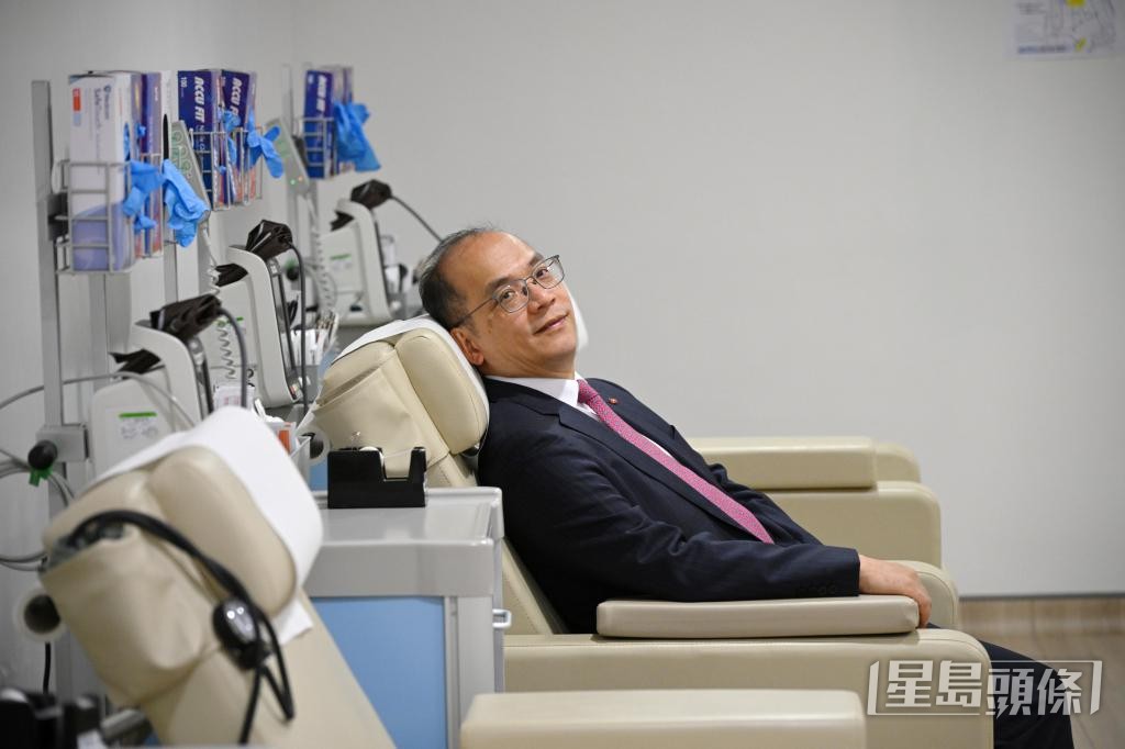 李卓廣表示,期望透過血液,將捐血者的愛心帶給病人。 李卓廣表示,期望透過血液,將捐血者的愛心帶給病人。