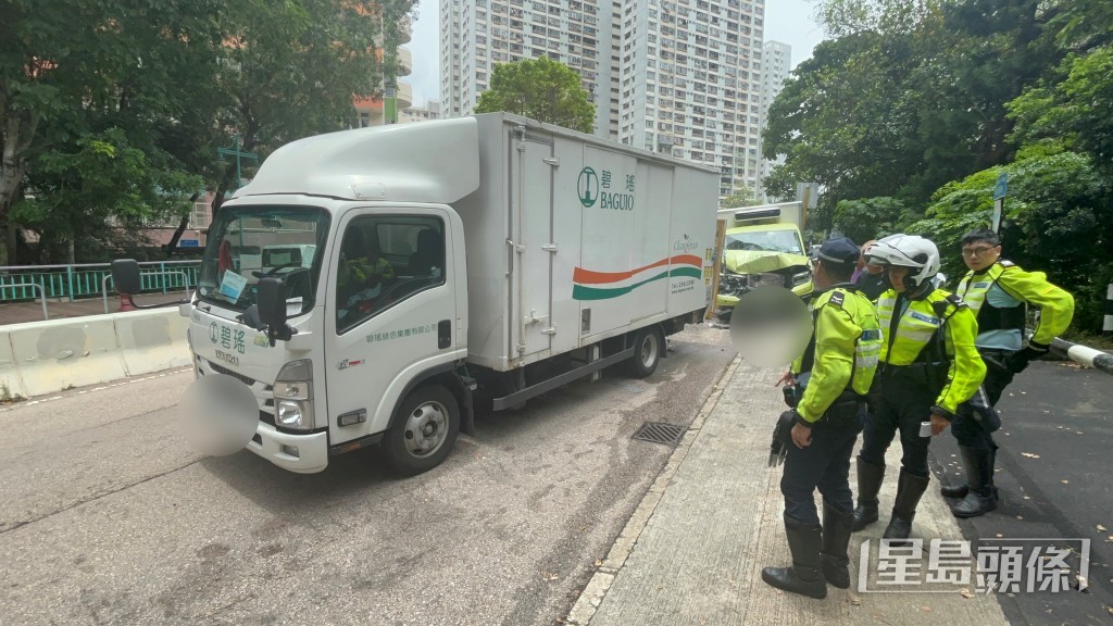 警員到場調查。楊偉亨攝