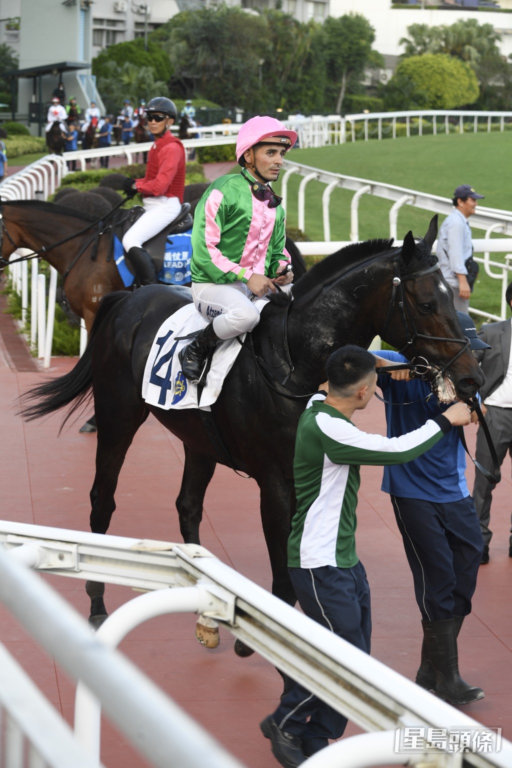  「肯佩斯」」前仗在田草千二米爆冷贏馬。