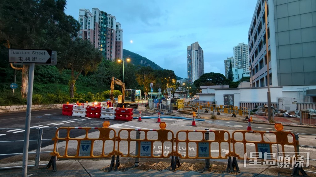現場為屯門屯利街對開。 現場為屯門屯利街對開。