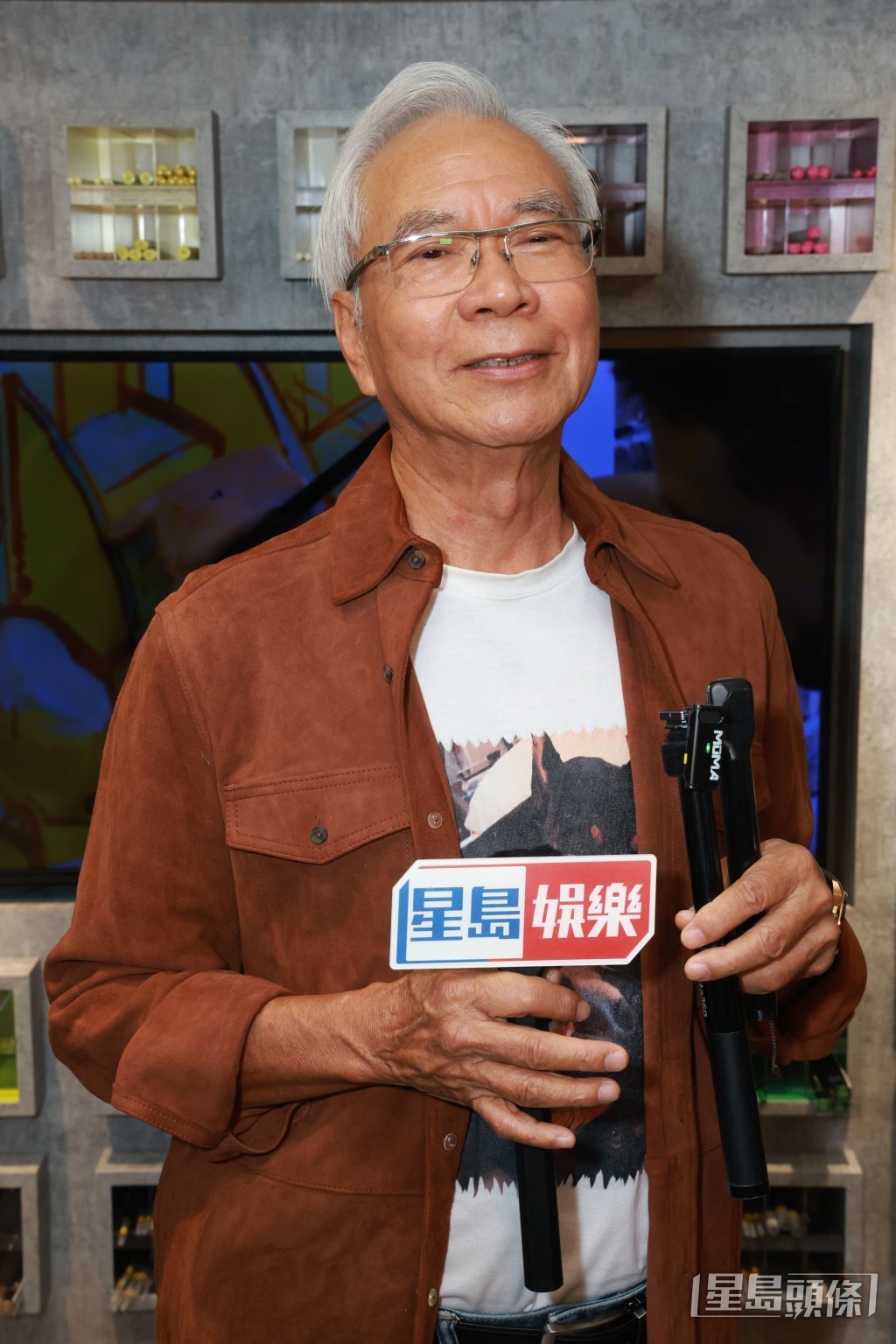 基哥抱病支持好友陳德森新書《生命當舖》發佈會。