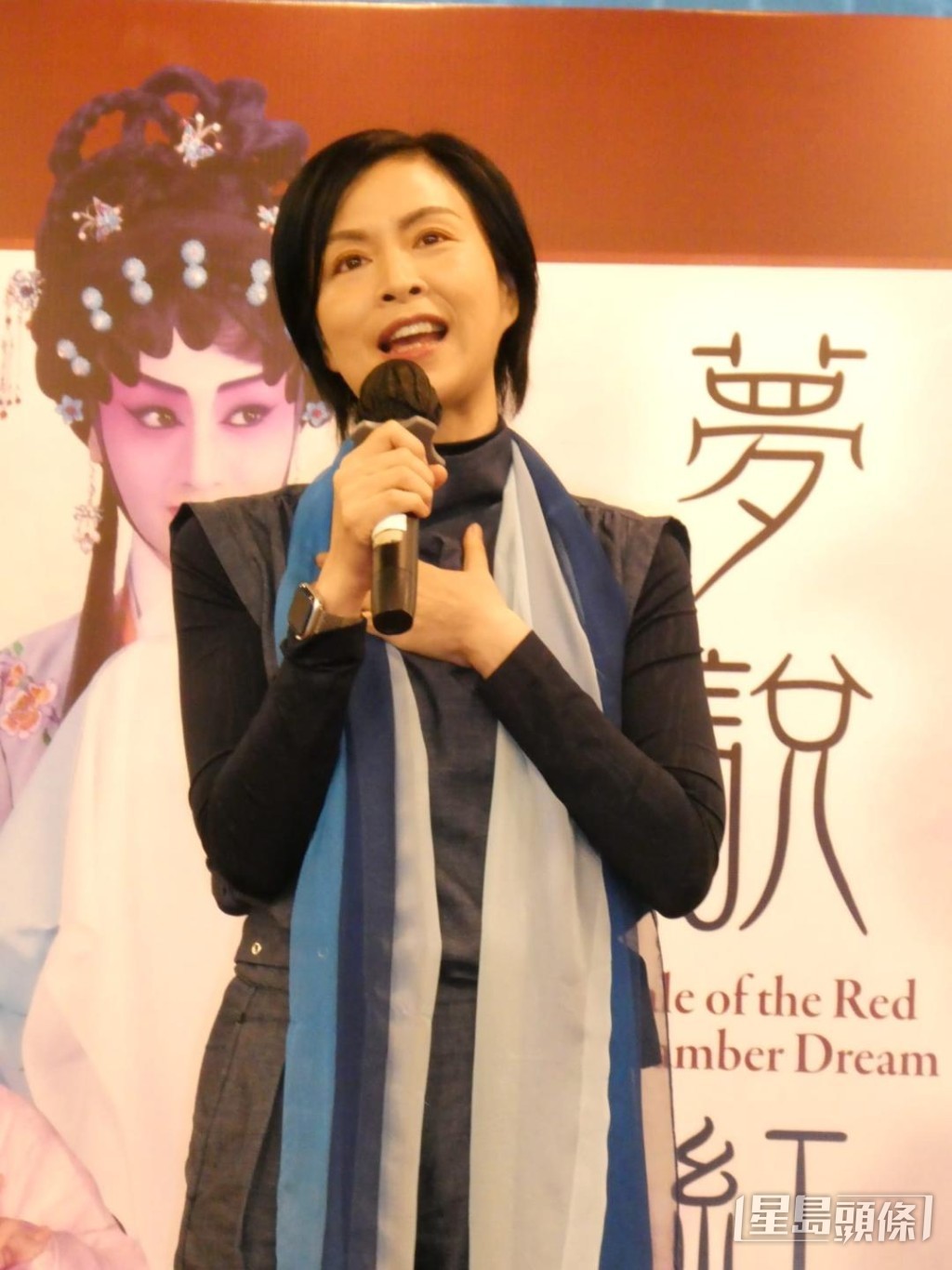 演出兼編劇的文華，以反串演繹賈寶玉。