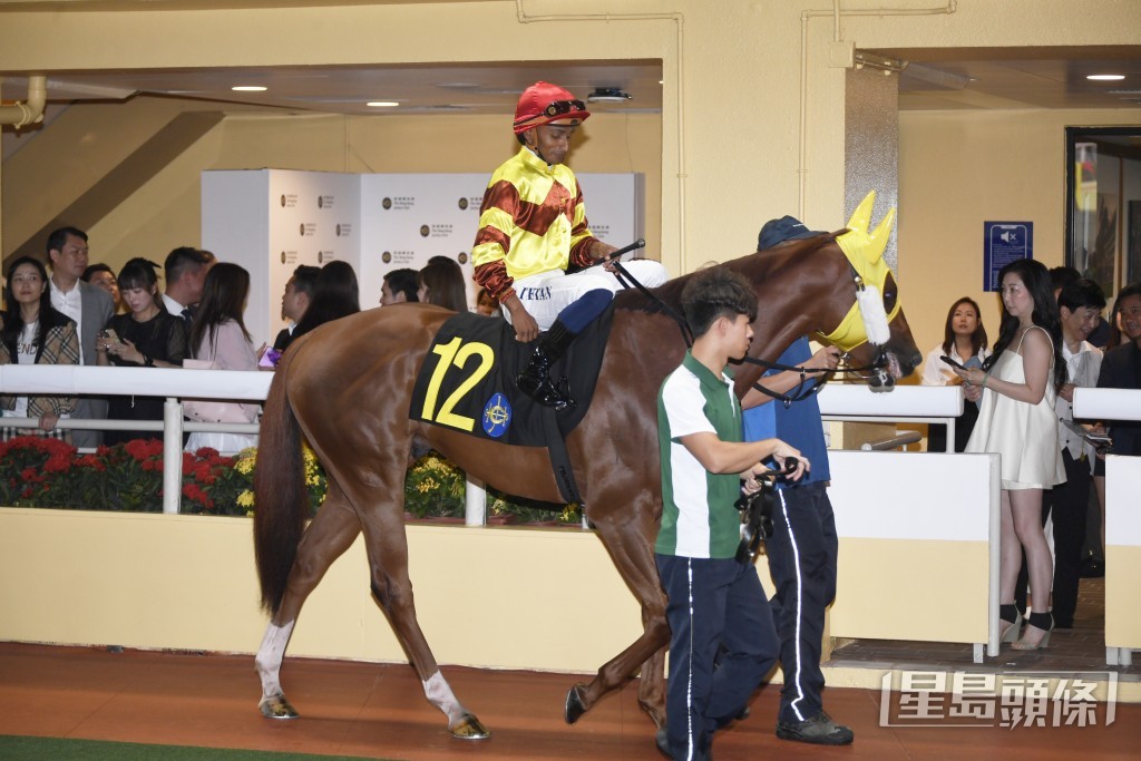 「喆喆友福」上場在谷草千二米成為熱門倒灶，今次縮程跑一千米。