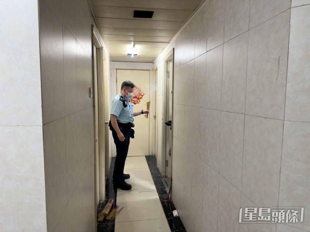 警員到場調查。梁國峰攝