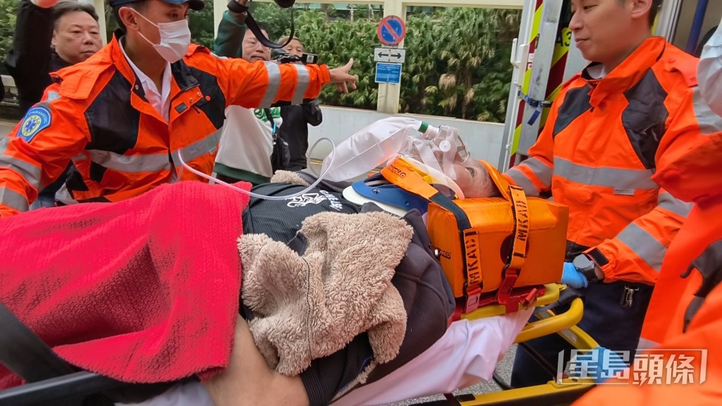 傷者送院救治。黃文威攝