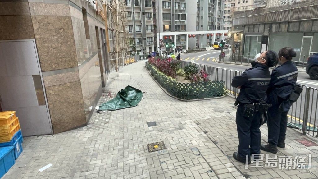 警員到場調查。楊偉亨攝