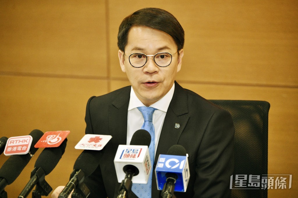 民建联新任主席陈克勤。（卢江球摄）