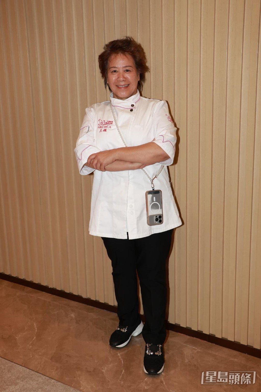 “三姐”萧秀香出席名厨慈善晚宴活动。