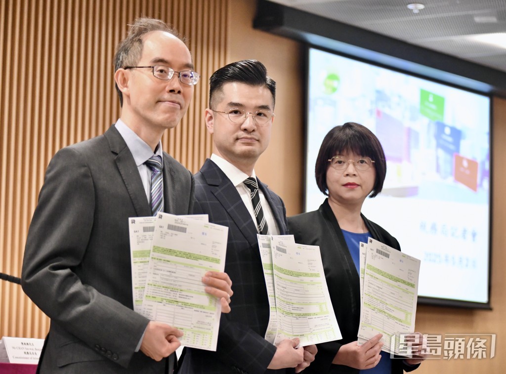 稅務局今日舉行記者會。盧江球攝 稅務局今日舉行記者會。盧江球攝