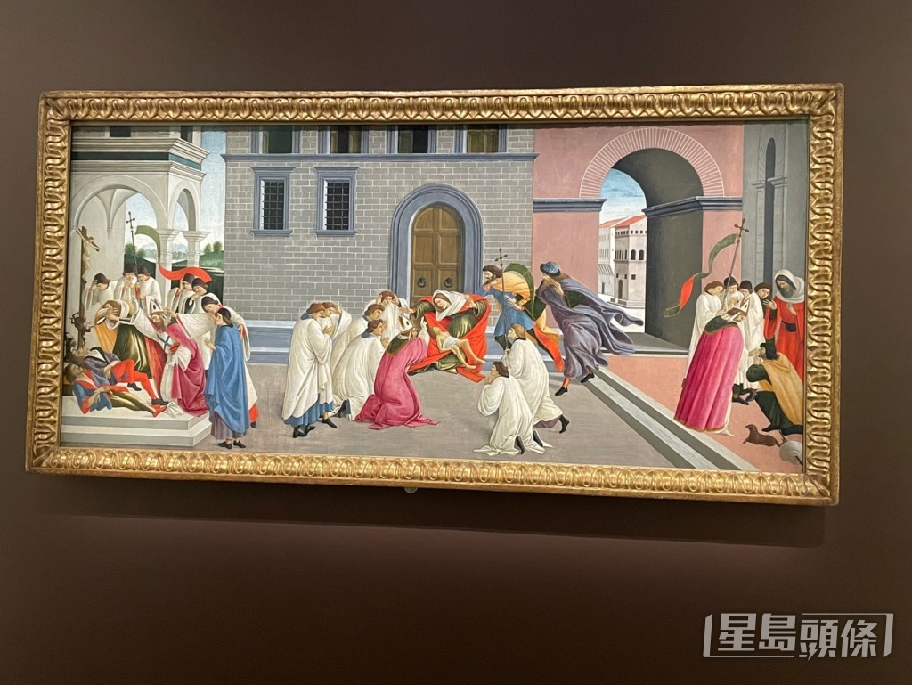 波提切利的《聖芝諾比烏斯的三個奇蹟》。蔡思宇攝