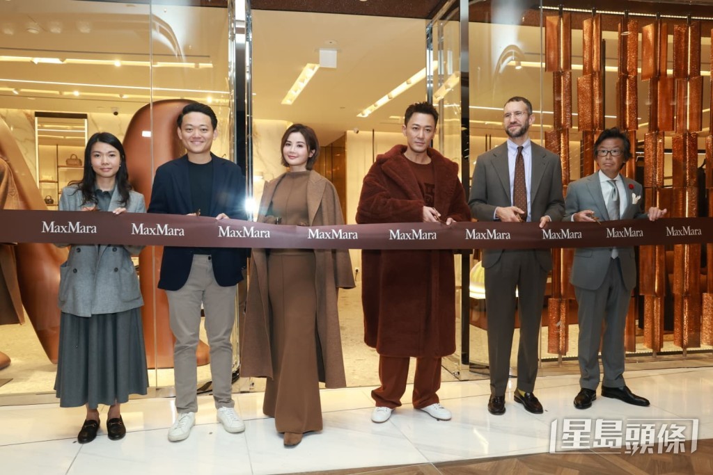 阿Sa、林峯齊剪綵。 阿Sa、林峯齊剪綵。