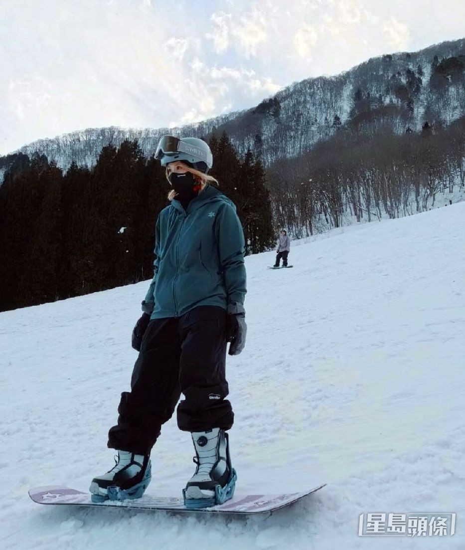 黃妍最唔捨得離開雪場。