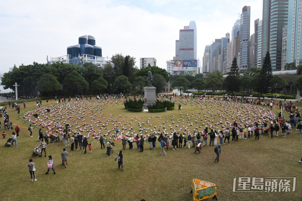 大型熊貓主題展覽「PANDA GO！香港遊」今於中山紀念公園舉行。何健勇攝