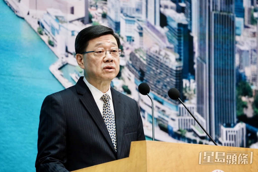 行政長官李家超。汪旭峰攝