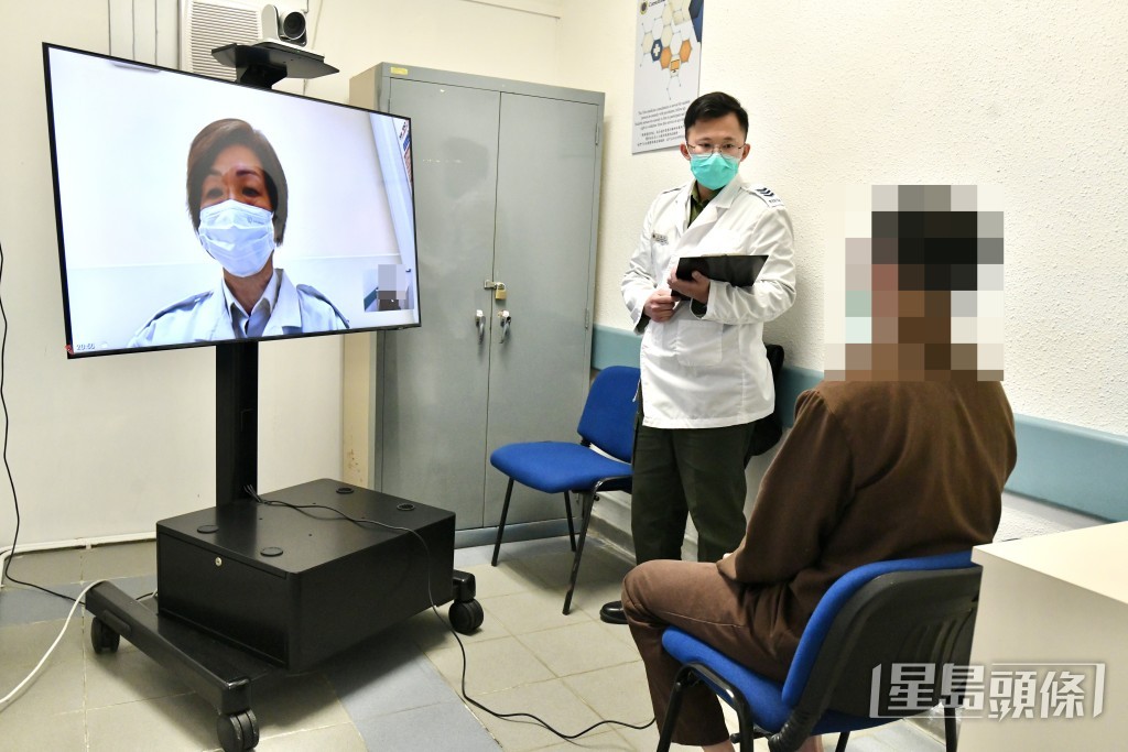 懲教署將視像遙距診症服務擴展，共安排1134名在囚人士接受相關服務。盧江球攝