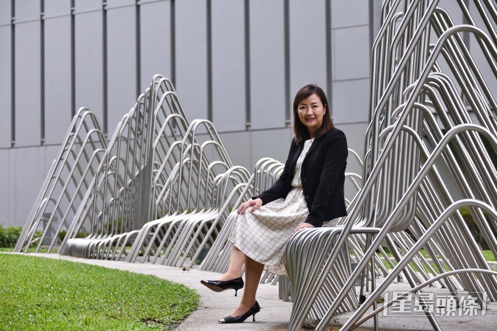 香港資助小學校長會主席鍾麗金。陳極彰攝