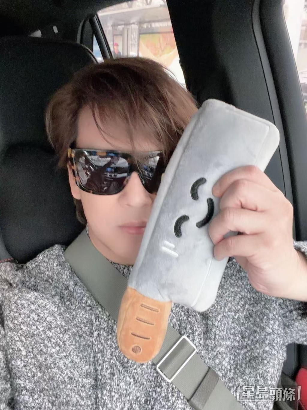 「登五」東東仍然有童心。 「登五」東東仍然有童心。